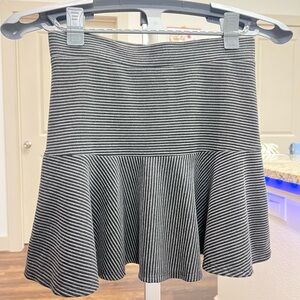 Forever 21 Size S Black & White Striped Skater Skirt NWT | Flared Circle Mini